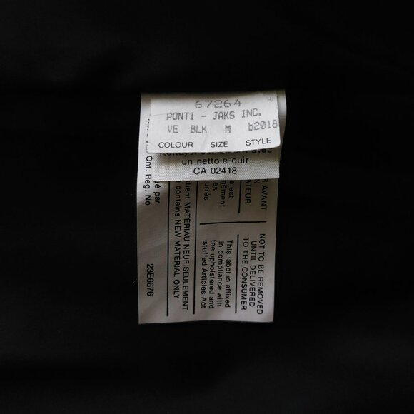 Vintage Ponti Platinum Black Genuine Leather Blazer - Picture 10 of 11